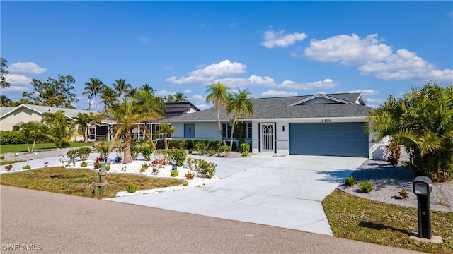 ranch-style house with a garage