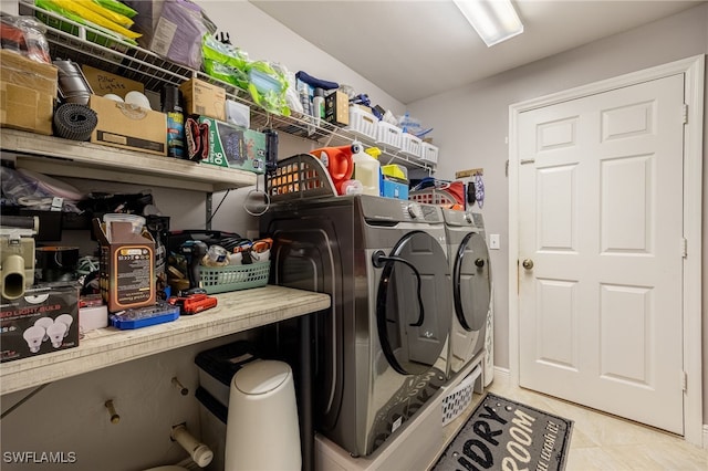 laundry area featuring separate washer and dryer