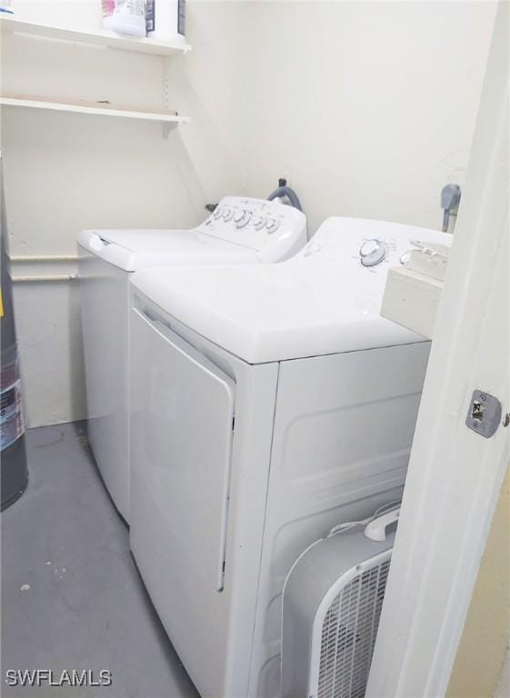 washroom featuring separate washer and dryer