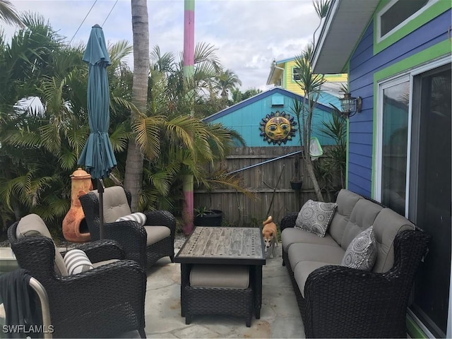 view of patio / terrace with outdoor lounge area