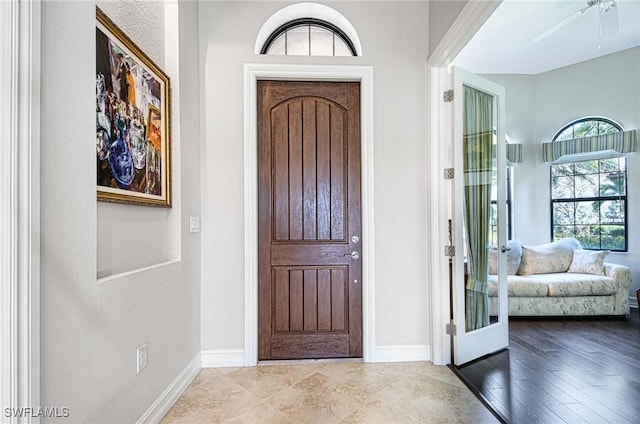 view of entrance foyer