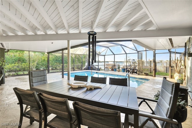 13 Pelican St W, Naples, FL 34113 - view of patio featuring a lanai