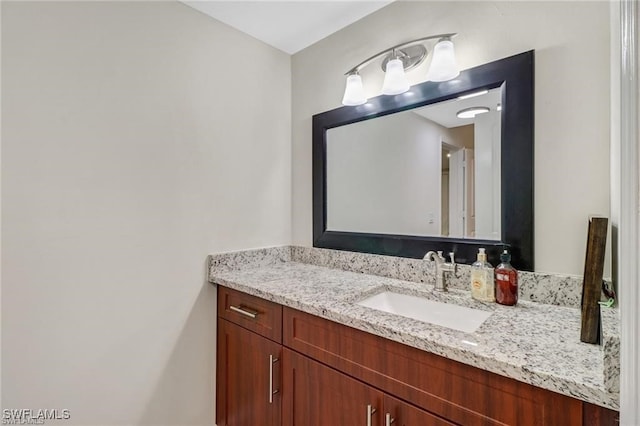 bathroom featuring vanity