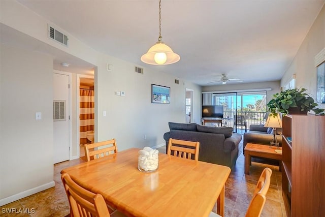 view of dining room