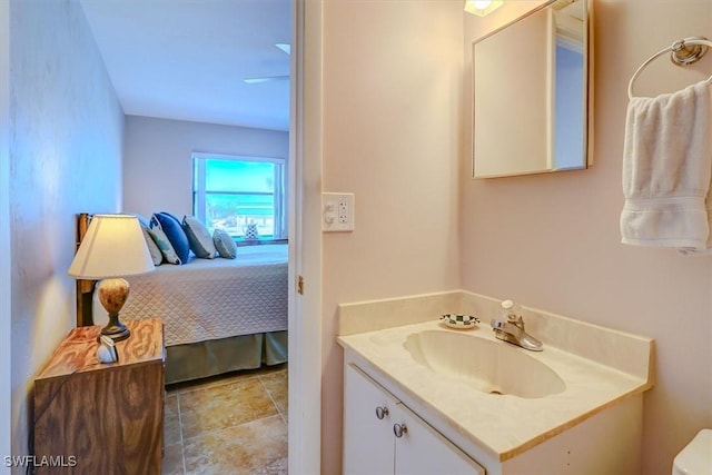 bathroom with vanity