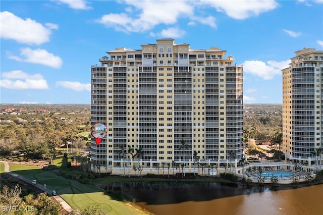 view of property featuring a water view