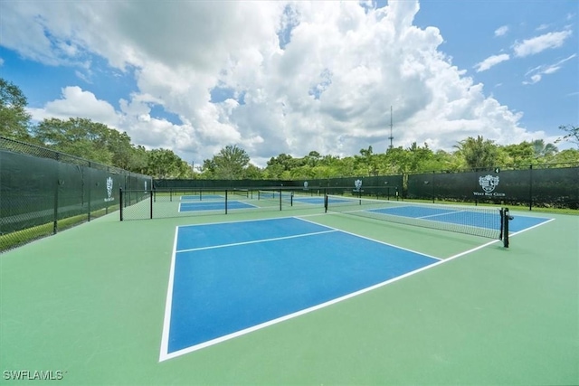 view of tennis court