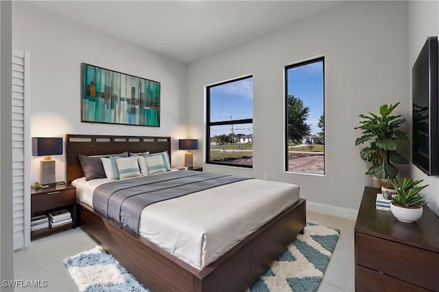 bedroom with baseboards