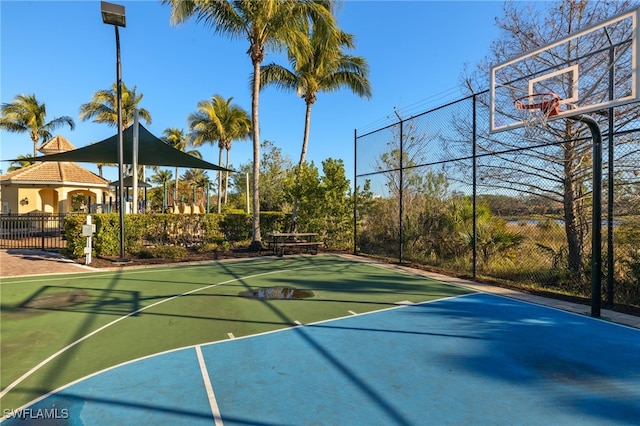 view of sport court