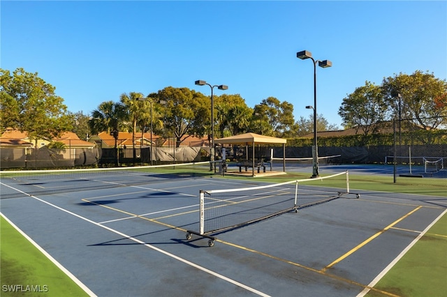 view of tennis court