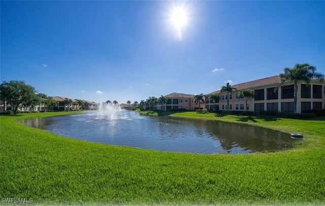 view of water feature