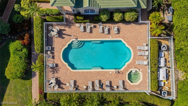 birds eye view of property