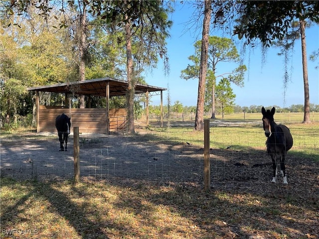 surrounding community featuring an outbuilding