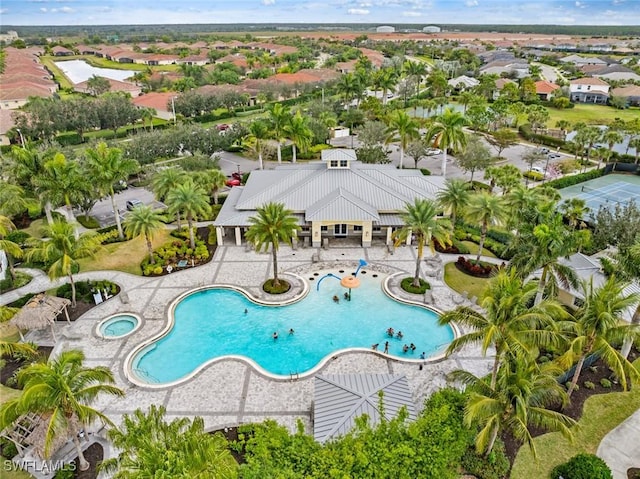 view of pool with a patio