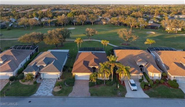 9269 Coach House Ln, Estero, FL 33928 - drone / aerial view featuring view of golf course and a residential view
