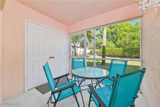 view of sunroom