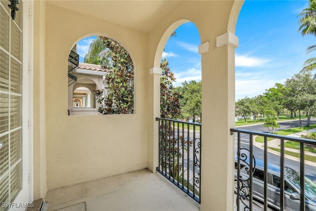 view of balcony