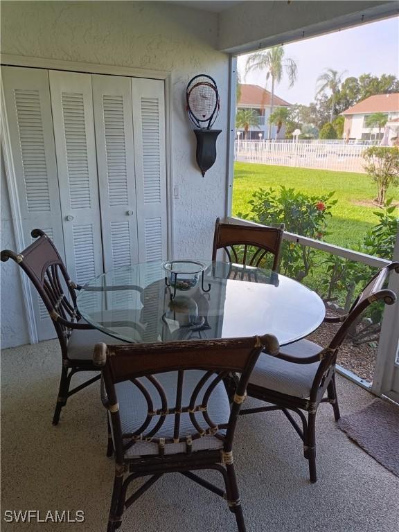 view of sunroom / solarium