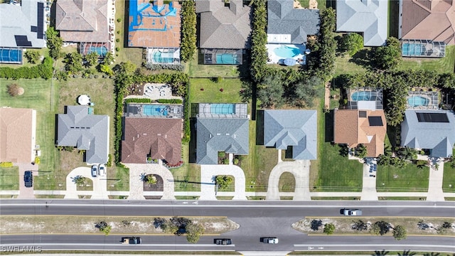 bird's eye view featuring a residential view