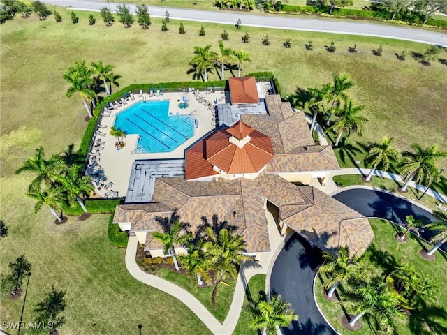 birds eye view of property