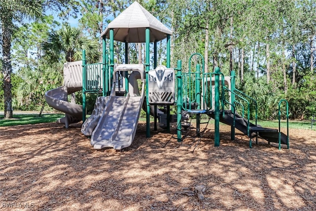 view of jungle gym