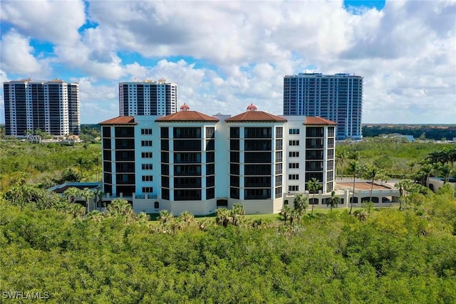 view of property with central AC