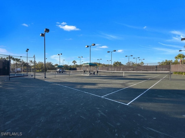 view of tennis court