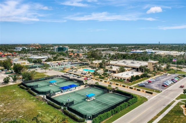 birds eye view of property