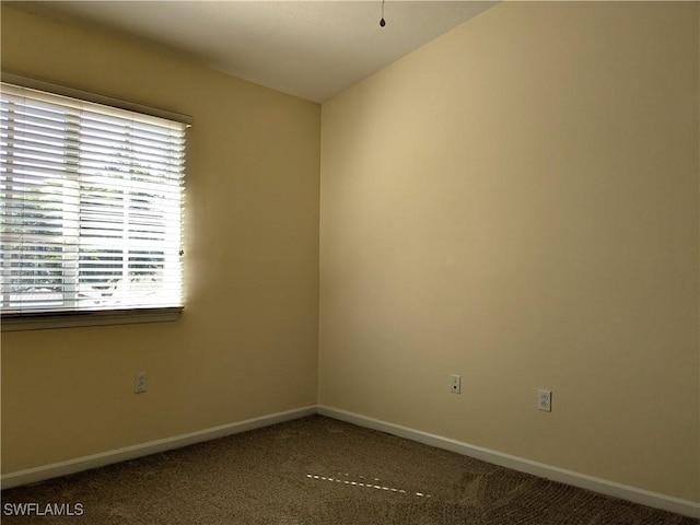 view of carpeted empty room