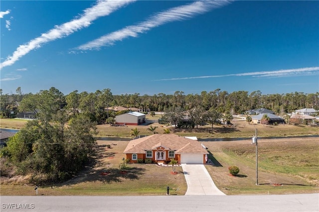 birds eye view of property