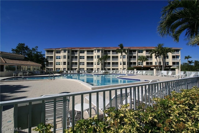 view of pool with a patio