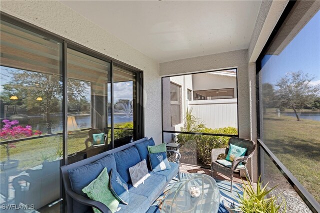 view of sunroom / solarium