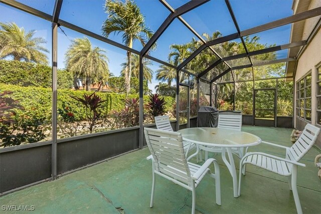 6094 Westbourgh Dr, Naples, FL 34112 - view of unfurnished sunroom