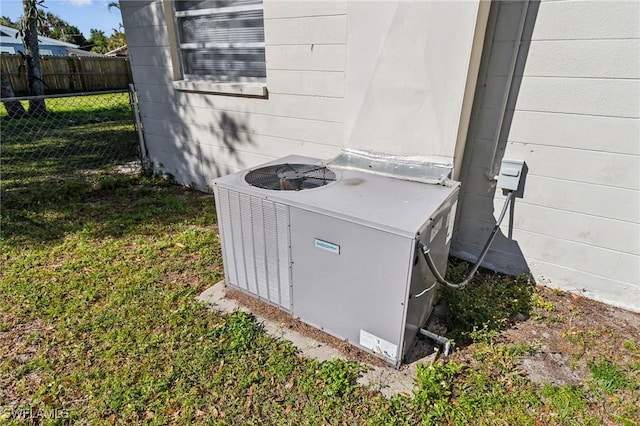 exterior details with central AC unit