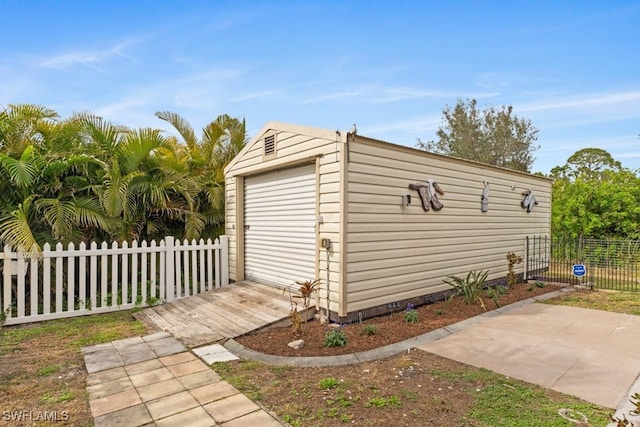 view of outdoor structure