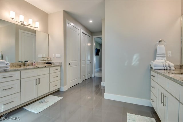 bathroom featuring vanity