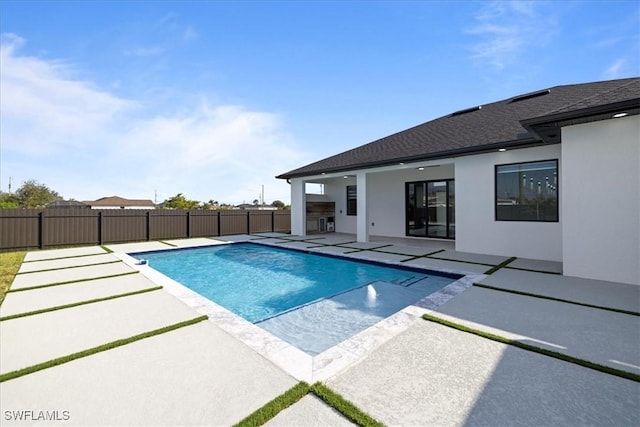 view of pool with a patio area