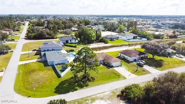 drone / aerial view featuring a residential view