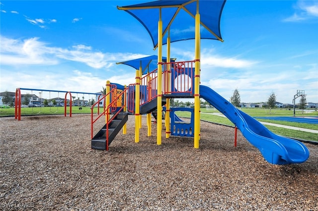 view of play area