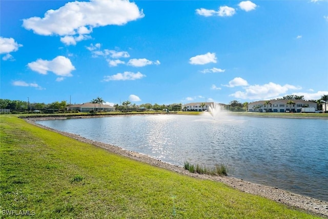 view of water feature