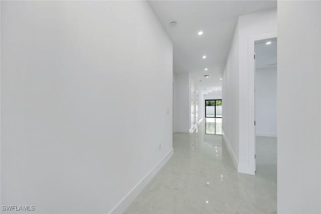 1312 Trail Terrace Dr, Naples, FL 34103 - hall with recessed lighting and baseboards