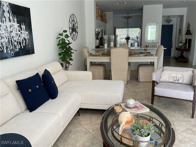 1045 Tarpon Cove Dr Unit 102, Naples, FL 34110 - view of tiled living room