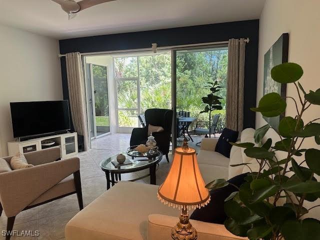 1045 Tarpon Cove Dr Unit 102, Naples, FL 34110 - view of tiled living area