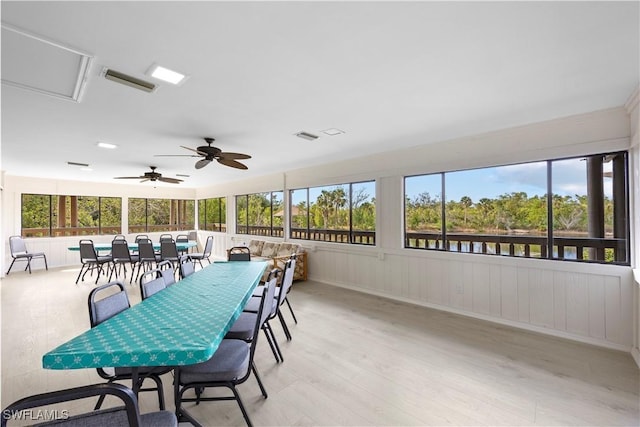 view of sunroom / solarium