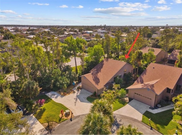 birds eye view of property