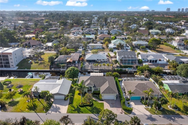 drone / aerial view featuring a residential view