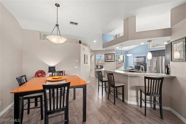 dining room featuring hardwood / wood-style floors