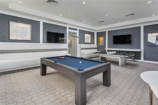 4641 Azalea Dr, Naples, FL 34119 - recreation room with visible vents and recessed lighting