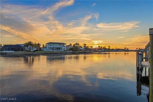 property view of water