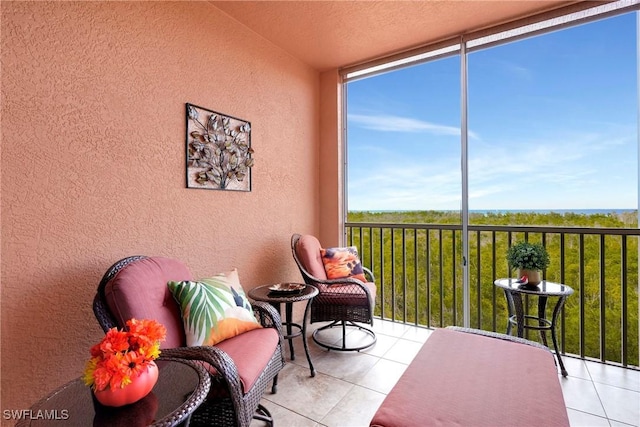 view of sunroom